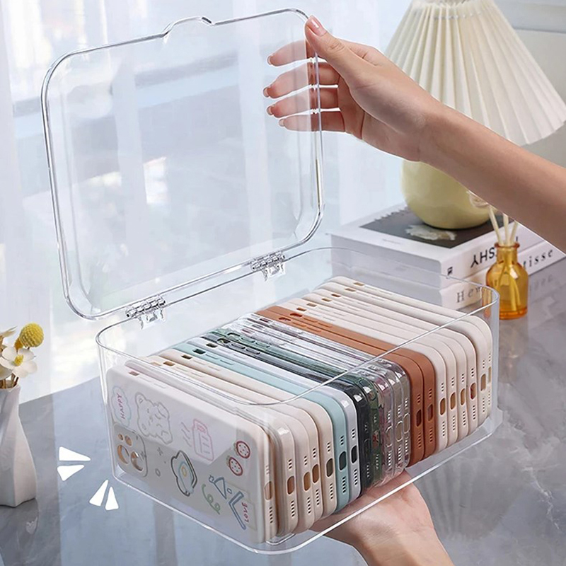 Face Mask Storage Box - Diversos acrílico Cesta de armazenamento Máscara