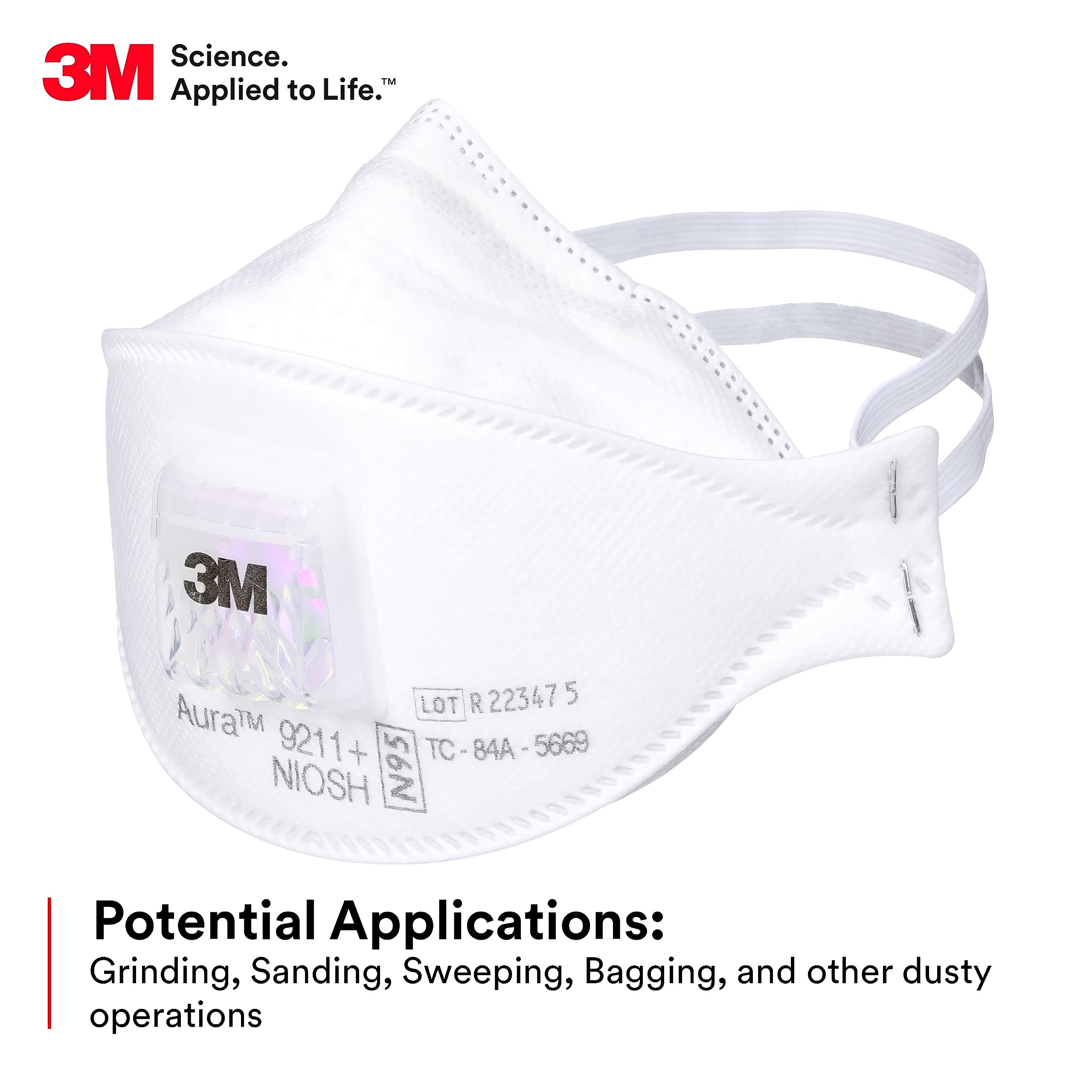 Kn95 Respirator Mask - 3m aura 9211 + respirador de