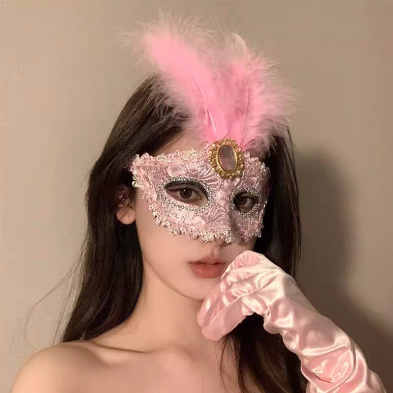 Respirator Half Face - Máscara de baile feminina traje veneziano