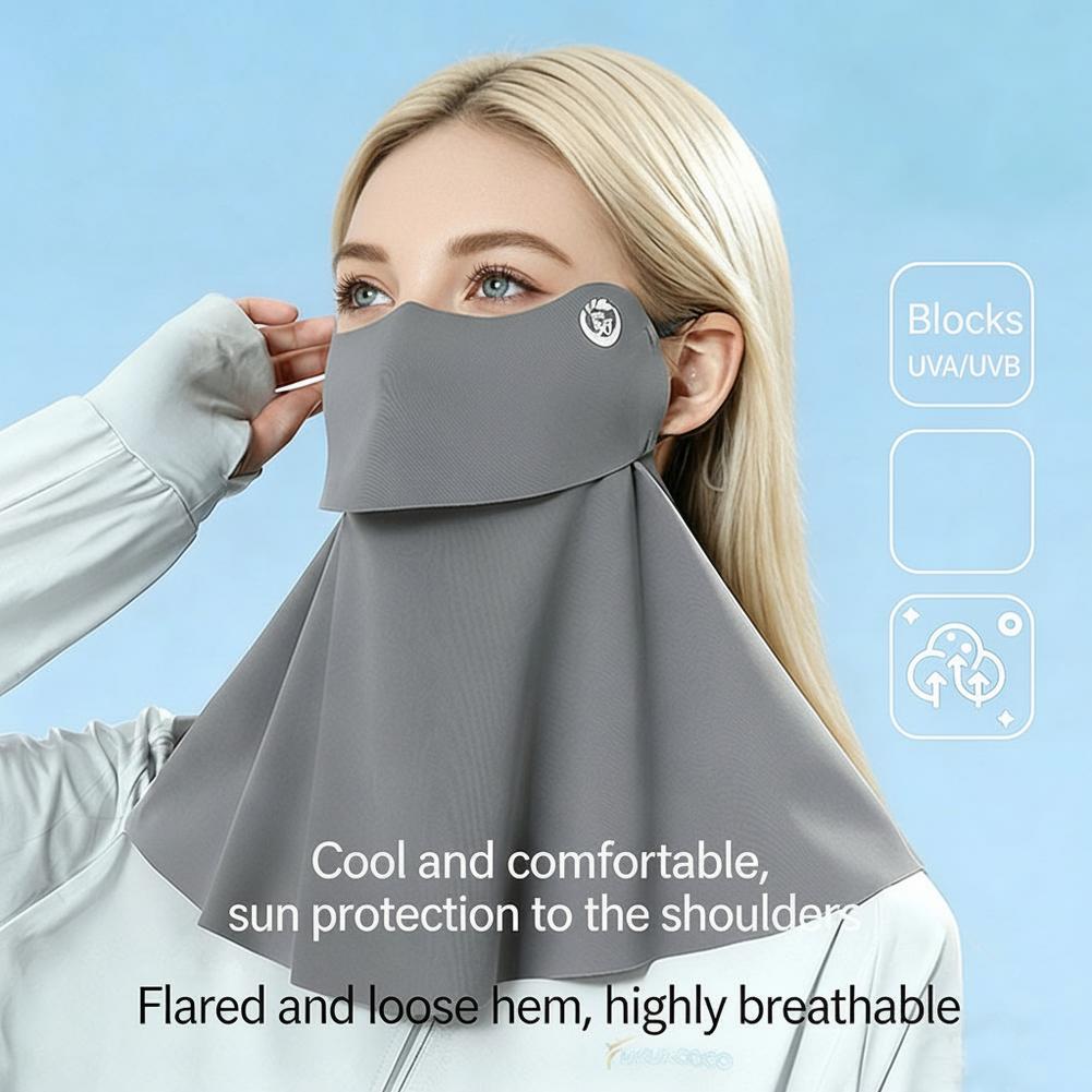Sports Mask Breathable - Máscara de Proteção Solar UPF50+ para