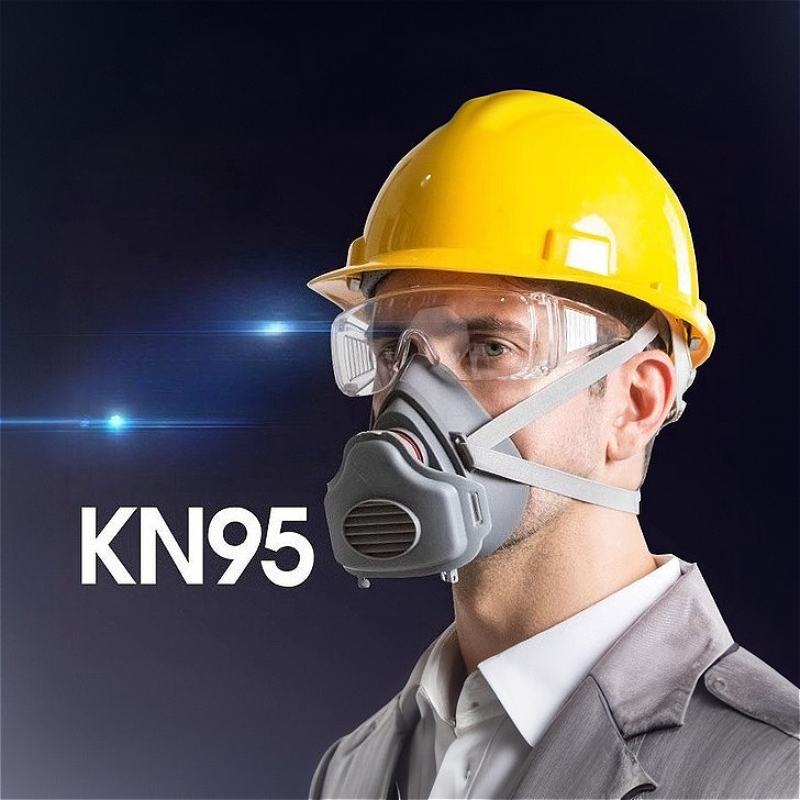 Meia face máscara de poeira re - Kn95 Respirator Mask avaliação e preço