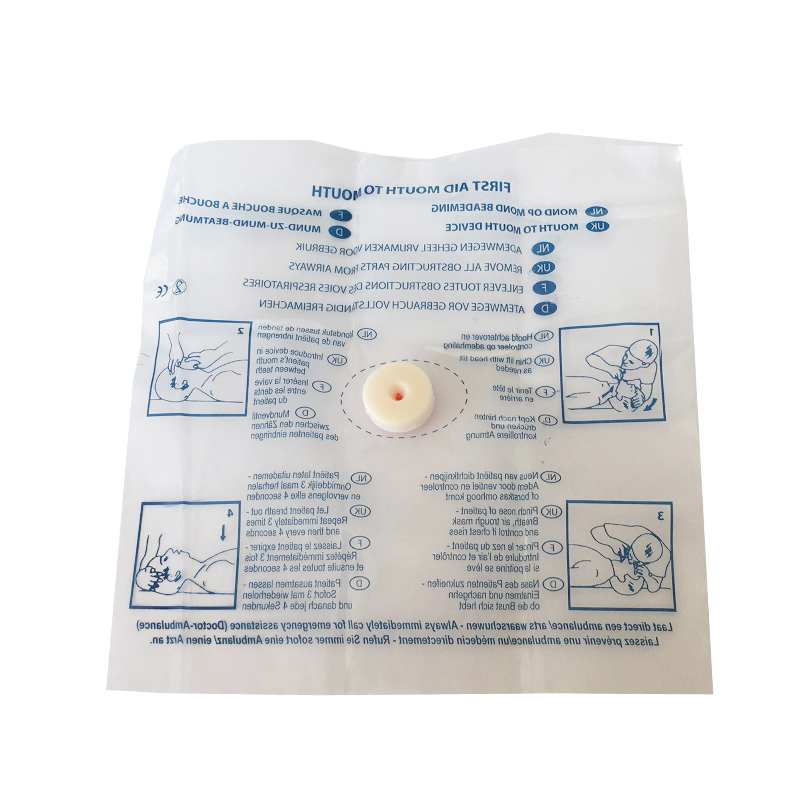 Fabricante boca a boca máscara - Disposable Mask Blue avaliação e preço
