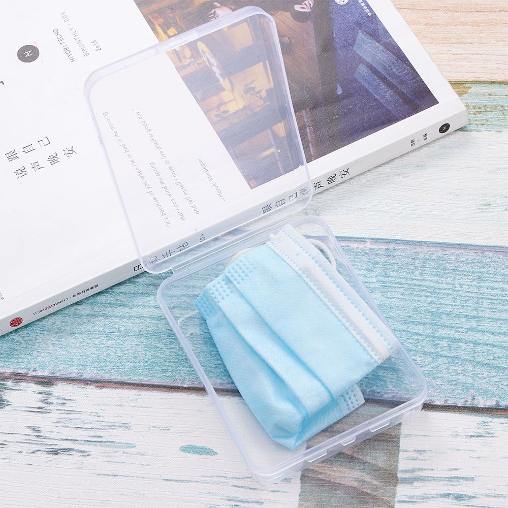 Recipiente retangular de prote - Face Mask Storage Box avaliação e preço