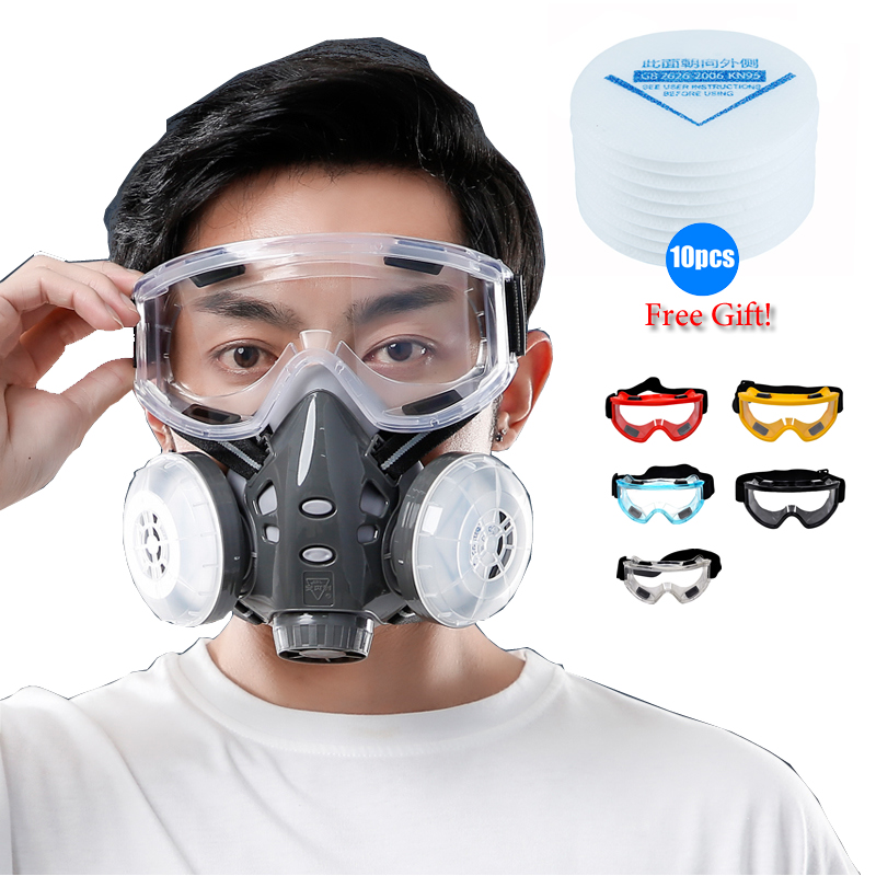 Meia face máscara de poeira óc - Kn95 Respirator Mask avaliação e preço