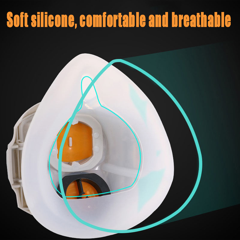 Máscara de gás à prova de poei - Respirator Half Face avaliação e preço